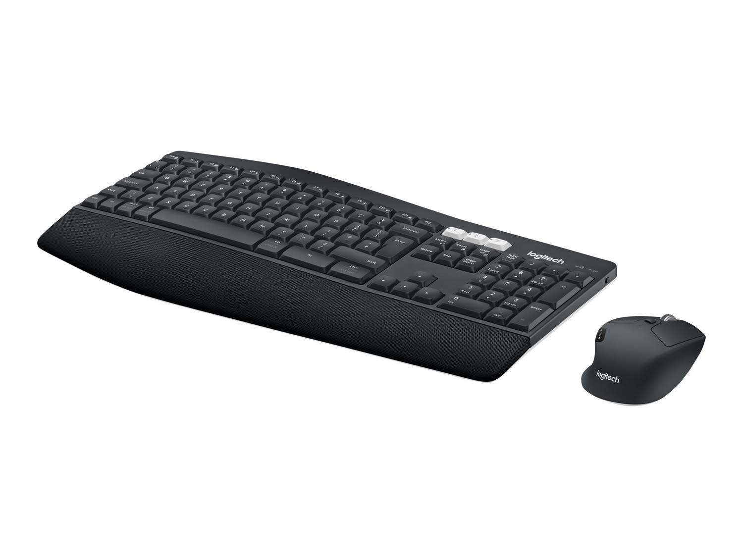 Logitech MK850 RF Wireless + Bluetooth QWERTZ Keyboard Switzerland Black – Standard – Wireless – RF Wireless Keyboard with Bluetooth QWERTZ black, Mouse