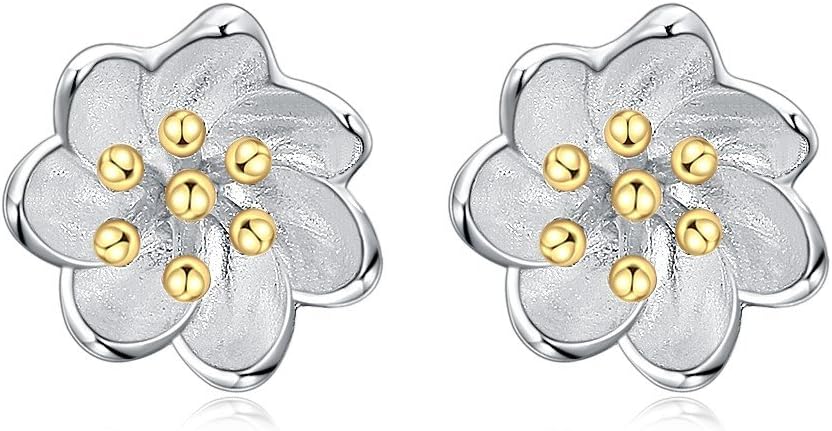 Katylen Earring Women Fashion S925 Sterling Silver Stud Earrings S925 Small Chrysanthemum Personality Stud Earrings