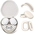 Maxjoy for Airpods Max Case, Smart Case Supports Sleep Mode, with AirPods Max Silicone Earpad Cover/Ear Cups/Headband Cover Accessories, Portable Travel Carrying Storage Bag, Khaki Set