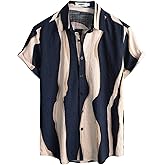 VATPAVE Mens Casual Hawaiian Floral Shirts Short Sleeve Button Down Tropical Shirts Beach Summer Shirts