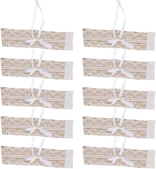 Amazon Ledmomo ナプキンリング ホルダー レース 亜麻布 ロール 結婚式 披露宴 装飾 パーティー用品10pcs ナプキンリング オンライン通販