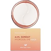 Hydrogel Eye Patches with Low Molecular Weight Norwegian Bio-Collagen, Reduces Dark Circles and Wrinkles, Under Eye Masks for Puffy Eyes, Hydrating for Dry Skin, Korean Skincare (48 patches)