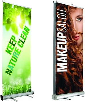 Amazon Com Retractable Banner Stands 13 Oz Super Smooth Grayback