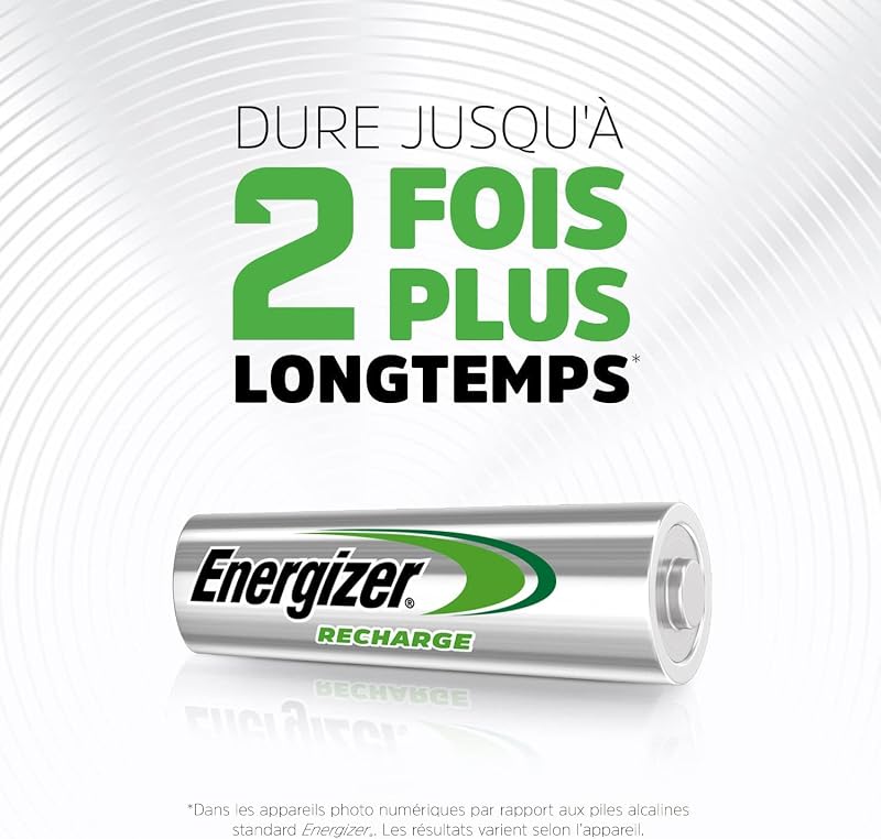 Recharge Universal - Piles Rechargeables AAA (Lot de 4) - 500 mAh