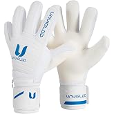 UNYIELDD Score Goalkeeper Gloves for Adult &amp; Youth, Professional Goalie Gloves with 4mm + 3mm Latex Palm for Superior Grip, Breathable Negative Cut &amp; Adjustable Wrist Strap