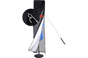 CONFUTURY 420D Waterproof Outdoor Patio Umbrella Cover with Top Vent,Push Rod,Waterproof Zipper,Parasol Cover,Outdoor Umbrella Cover fits 7 to 11 Ft Garden Outdoor Umbrellas & 15 Ft Double-Sided Umbrellas