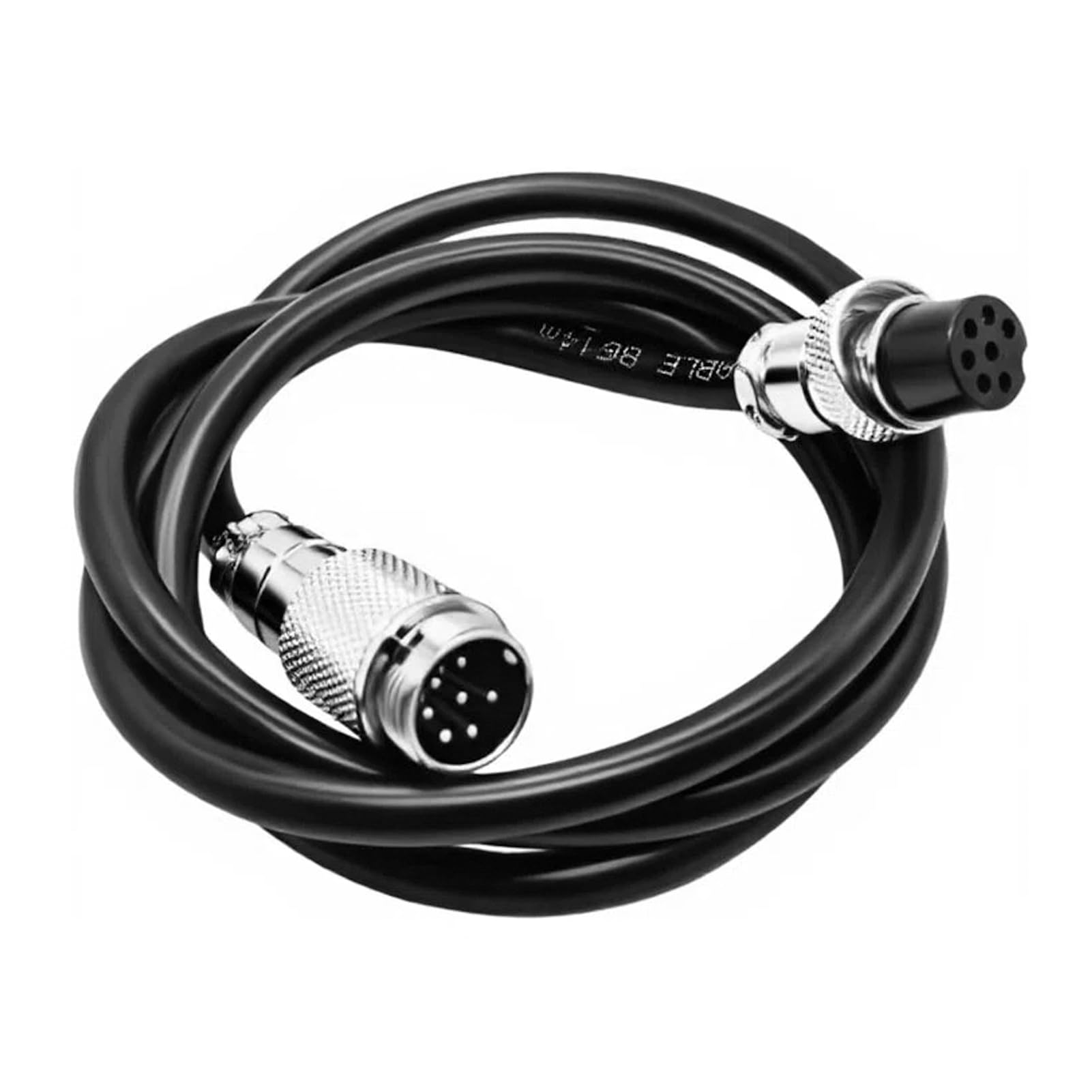 Elecbee GX16 7 Pin Aviation Cable Assemblies, 1m, Male to Female, Straight, Outdoor, Compatible with Aircraft Avionics, Flight Data Recorders