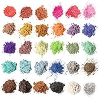 MENNYO Epoxidharz Farbe, Mica Pulver Glitter Seifenfarbe Set Pigment 30 Farben (5g, insgesamt 150 g) für Kunstharz...