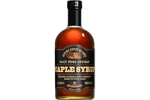 Pure Maple Syrup, 24 Oz Glass Bottle, Grade A Dark, Bold, Robust Flavor, (Formerly Grade B) Artisan Maple Syrup Gift, USA Made Breakfast Syrups & Toppings by Lincoln County Reserve