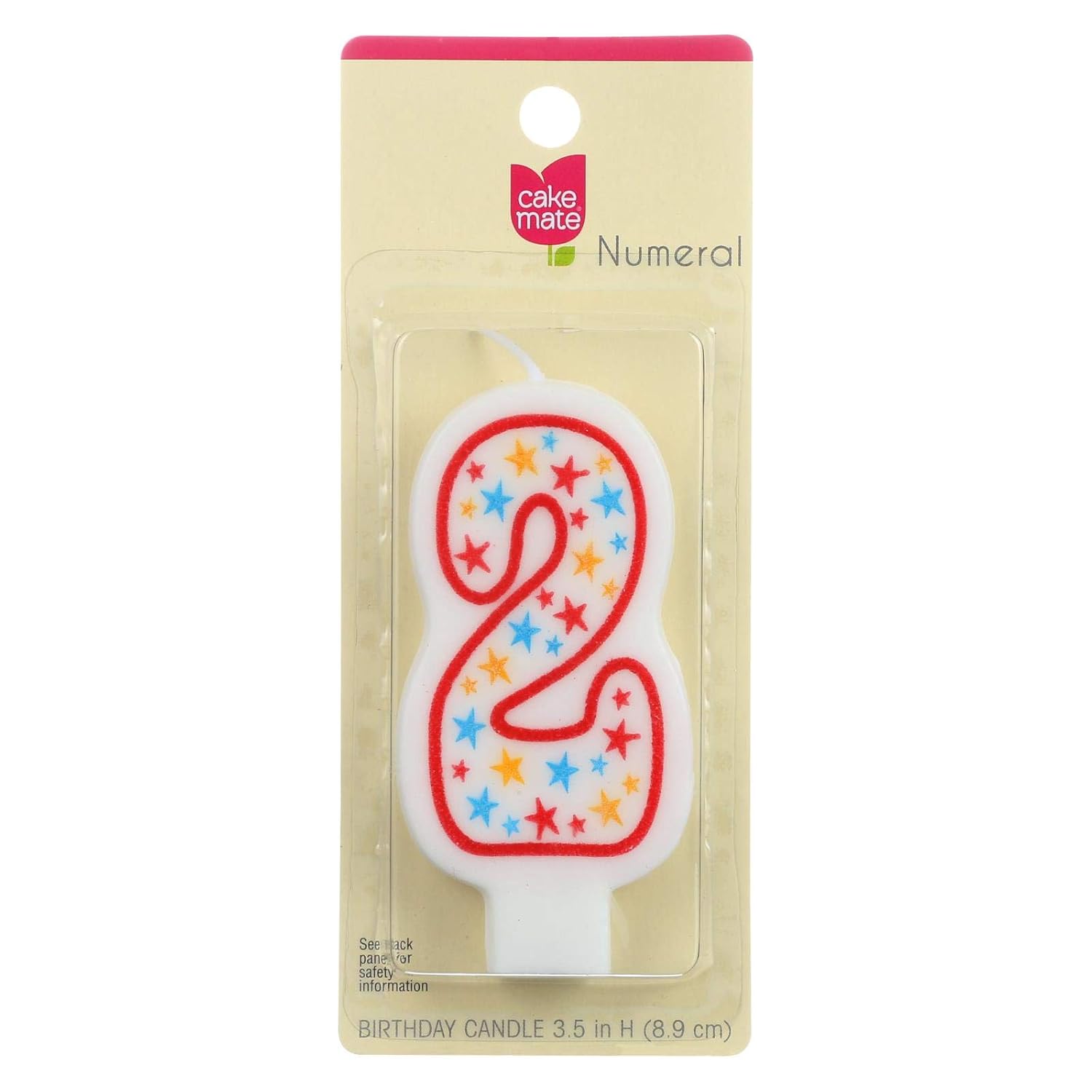 Cake mate numeral 2 birthday candle (052100156446)