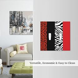 Red Zebra Leopard Cheetah Print 2 Gang Double