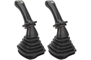 Excavator Joystick Lever, 2Pcs 3 Button Excavator Joystick Handles with Dust Cover Replacement for DH DX150 215 225 300 370‑9