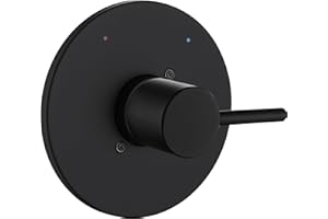 GUOLAIBA Replacement for Delta 13/14 Series Shower Handle Trim Kit, Compatible with Delta R10000 Valve, Matte Black (Cartridge and Valve Not Included)