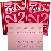 Saxon Math 2: An Incremental Development Part 1 &amp; 2 (Workbook and Fact Cards-2 volume set) 1st (first) by SAXON PUBLISHERS (1997) Loose Leaf