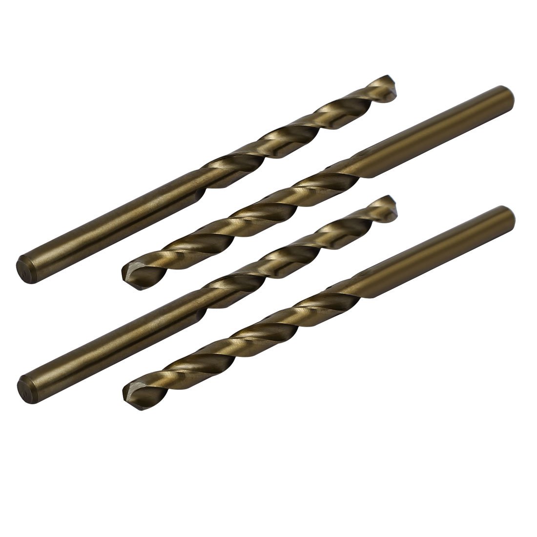 Sourcingmap 5.6mm Drilling Dia Straight Round Shank HSS Cobalt Metric Twist Drill Bit 4pcs