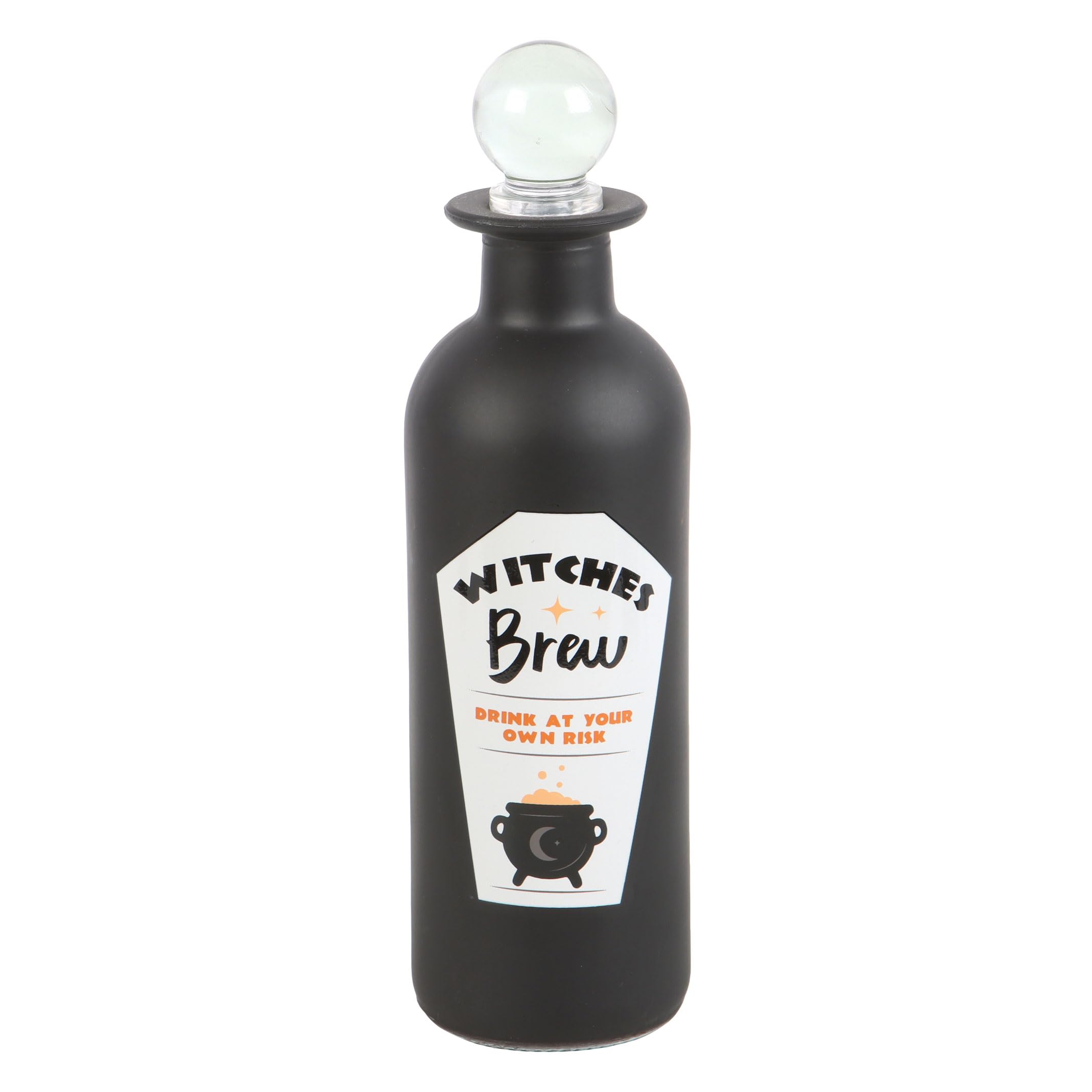 Decorative Witches Brew Glass Potion Bottle - Enhances the Aesthetic of Bathroom Decor
