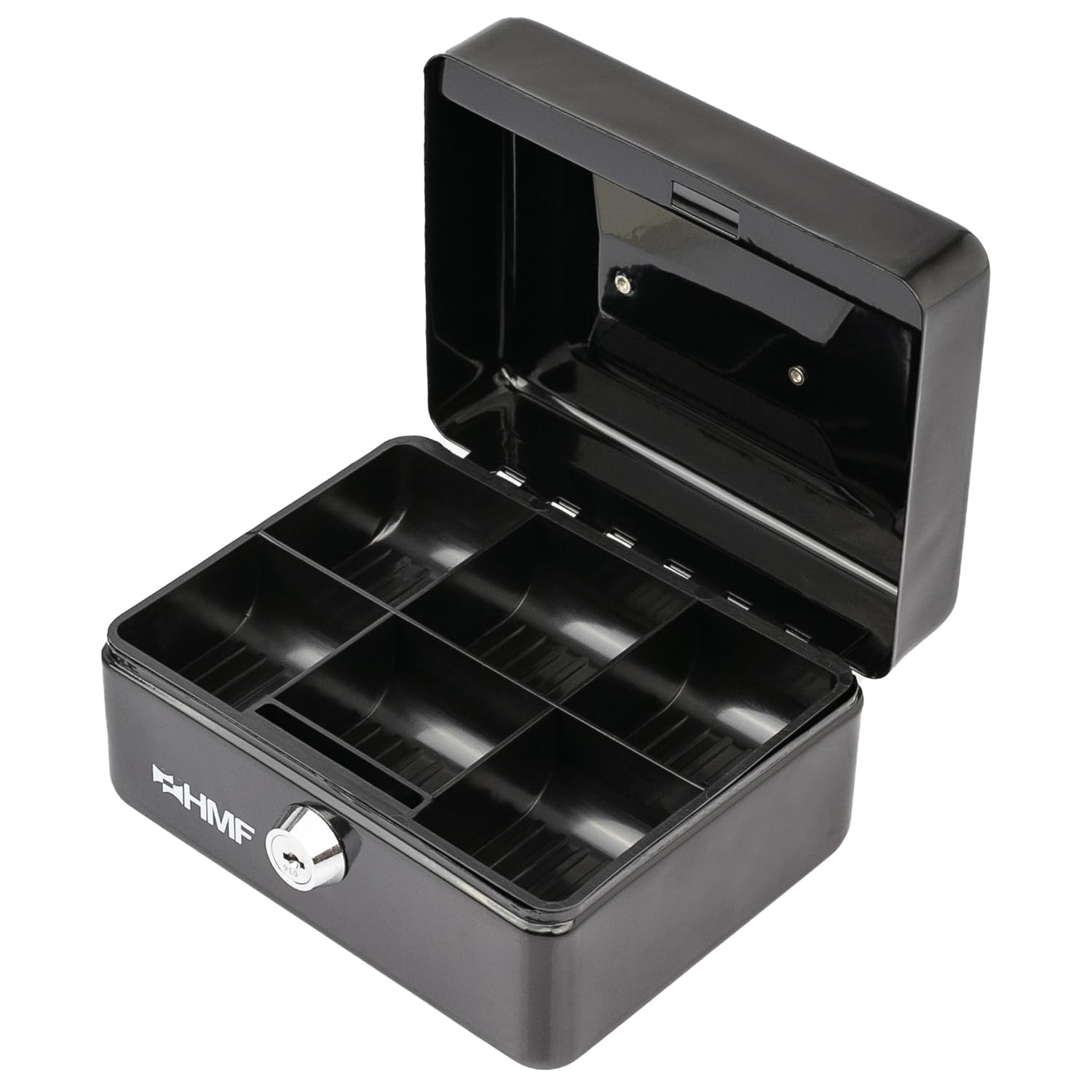 HMF 10215-02 Cash Box 15 x 12 x 8 cm, black