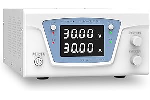 NANKADF DC Power Supply Variable, Bench Power Supply with Encoder knob, Adjustable Switching Power Supply with OCP Switch, Variable Power Supply with Output Enable/Disable Button (0-30V 0-30A)