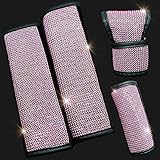 Uphily Princess Pink Bling Crystal Rhinestone Seat