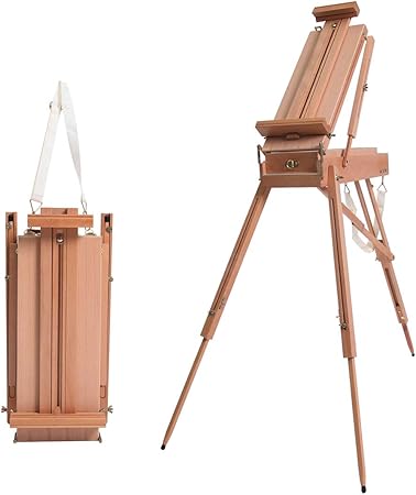 Artina Cavalletto Per Dipingere Da Studio Barcelona Legno Di Faggio Set Colori Pittura E Accessori 18 Colori A Olio 2 Tele 5 Pennelli 3 Spatole Kit Pittura Professionale Amazon It Casa E Cucina