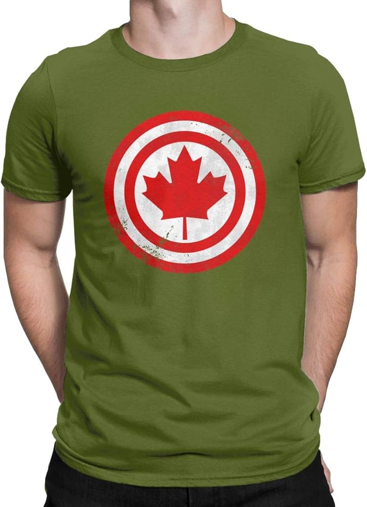 Captain Canada Pride Distressed Vintage T Shirt Canadian Maple Leaf