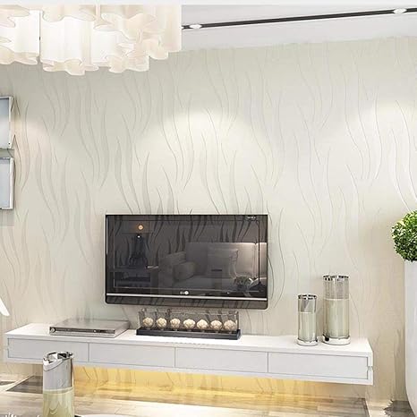 Amazon 砂壁に貼れる壁紙 防水 シール 壁紙粘着式増粘3d三次元ヨーロピアンスタイルの家の壁紙 海苔柄ベージュ 53cm 5m 壁紙