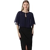 Hotshawl Chiffon Capelet Soft capes Shawls and Wraps for Evening Dress Wedding Cape 1920s shawl accessories for women