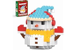 Eqkasio Christmas Building Blocks Compatible for Lego Christmas Snowman Micro Blocks Stacking New Toys Holiday Present Box New Year Gifts for Kids Ages 6+ Boys and Girls(Snowman)