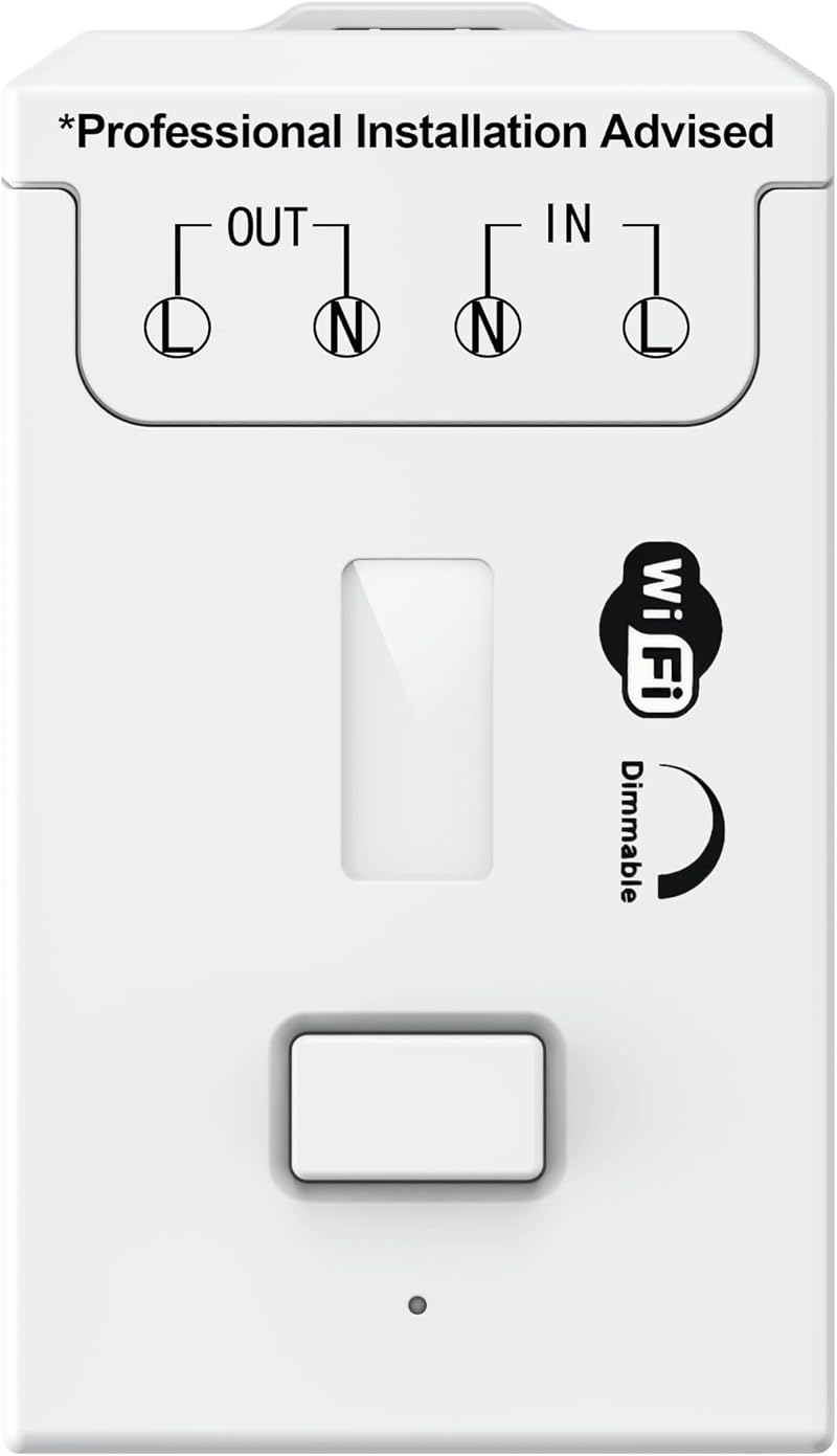 ECO-NEWLEAF DIY Tuya WiFi Smart Dimmer Switch Module with Alexa Google Home