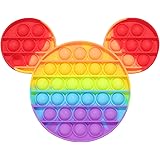 Tirdkid Rainbow Pop Fidget Toy Cheap Mouse Bubble Poppers Popping Figetget , Stress and Anti-Anxiety Reliever Sensory Toy for
