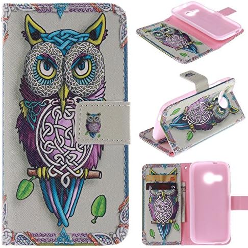 HTC One Remix Case HTC One Remix Kickstand Case,Bat King Big Eyes Owl Pattern Premium Leather Wallet Flip Kicstand Case Cover With Magnetic Closure For HTC One Remix(Not Fit HTC One M8)