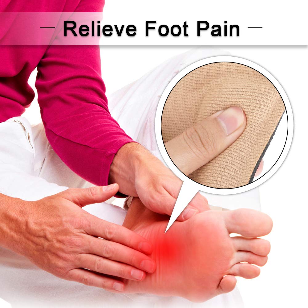 Beautulip Foam Insole Soft Shoe Insert Metatarsal Relief Comfort Cushioning for Feet (M: Women\'s 5~9 / Men\'s 3.5-7.5)