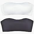 VeaRin Teens Strapless Bras Bandeau Tube Top Training Bras for Girls 10-12 12-14 14-16,32A 34A 36A 38A Push Up Bras