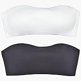 VeaRin Teens Strapless Bras Bandeau Tube Top Training Bras for Girls 10-12 12-14 14-16,32A 34A 36A 38A Push Up Bras