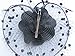 Fascinators Hats for Womens 50s Headwear with Veil Flower Cocktail Wedding Tea Party Church Derby Hat(1A-Black)