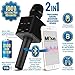 Mike, Wireless Karaoke Microphone, Handheld Portable Bluetooth Mic, Connects to Android, iOS, and Computers - Black