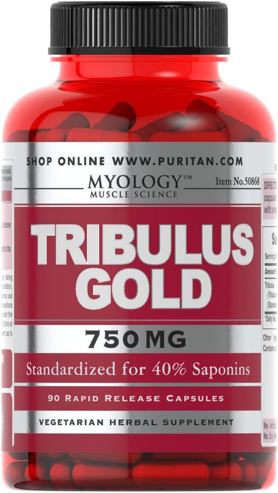 Myology Tribulus Gold Standardized Extract 750 mg-90 Capsules: Health & Personal Care