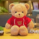 Sibupue Teddy Bear Stuffed Animals Soft Plush Cute Teddy Bear Doll for Boys Girls 15.7in (taidi Xiong hongse 40cm)