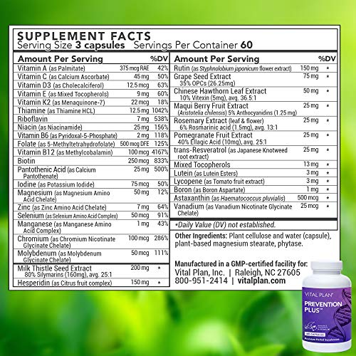 Vital Plan Daily Multivitamin for Women & Men Prevention Plus