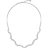 Ted Baker London Crysely Crystal Baguette Step Necklace for Women (Silver/Crystal)