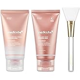 medicube Day & Night Collagen Wrapping Mask Duo: Collagen Glazed Milky Glow Daytime and Overnight Wrapping Mask | Hydrating & Firming Skincare Gift Set for Radiant Skin, Valentines Day Gifts for Her