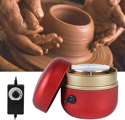 Inlovearts Mini Tornio Per Ceramica Attrezzo Di Modellatura Dell Argilla Di Lavoro 1500rpm Ceramico Macchina Di Ruota Di Ceramica Bambini E Principianti Ceramiche Elettriche Con Giradischi 6 5cm Amazon It Casa E Cucina