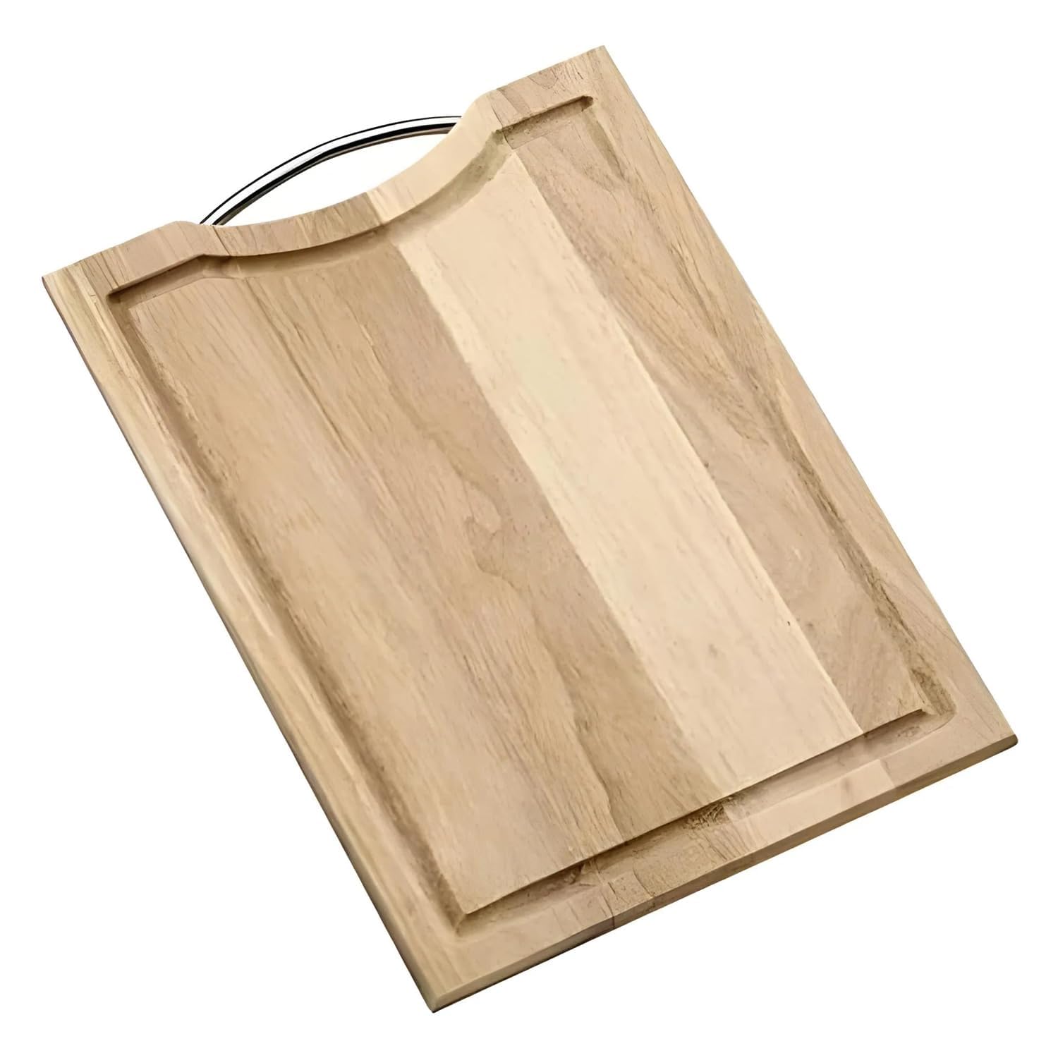 Pradel Excellence - Rectangular Bamboo Chopping Board 40 x 30 cm - Integrated Juice Tray - Stainless Steel Handle - Durable - Easy to Clean
