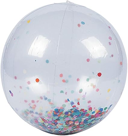 glitter filled beach ball