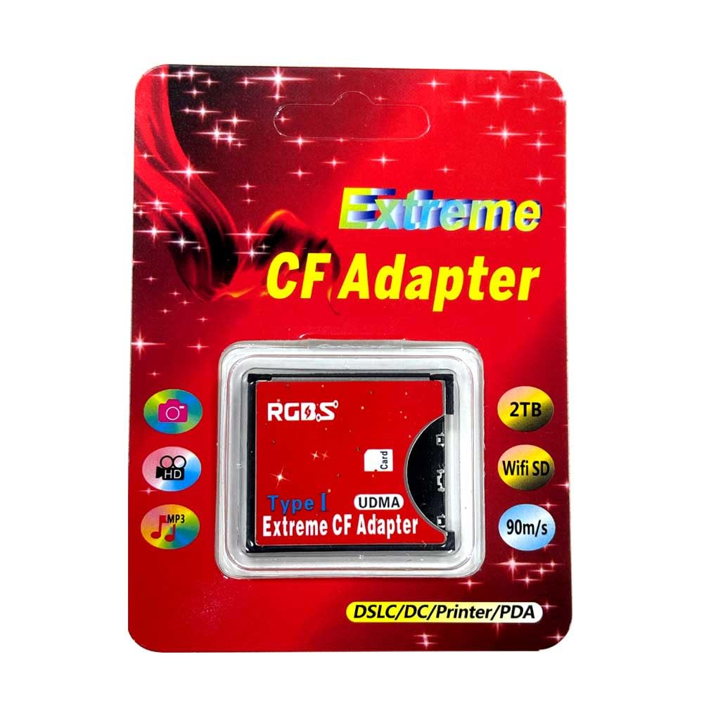 RGBS SD SDHC SDXC to High Speed Extreme Compact Flash CF Type I UDMA Memory Card Adapter support 16/32/64/128 GB