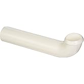 EZ-FLO 1-1/2 Inch x 8 Inch PVC Wall Bend, Direct Connection for Tubular Drain Applications, 35308