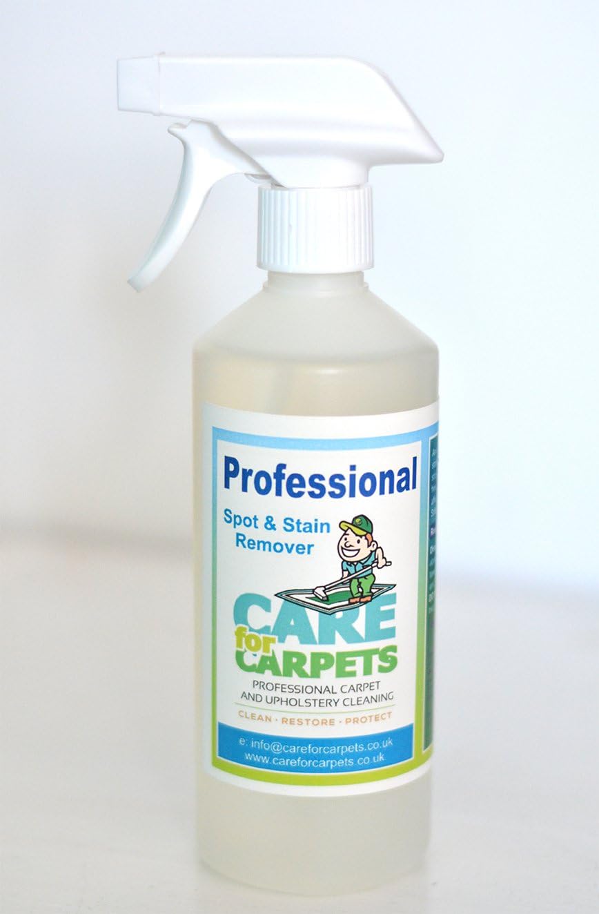 Professional Kit, Multipurpose Spot and Stain Remover Spray, 500 mL, for Carpets, Upholstery, & Clothing | 100% Eco Friendly, Non Toxic, Pet & Child Safe, No Bleaching Agents by Care for Carpets, Terry Towel & Spot and Treatment Guide Included