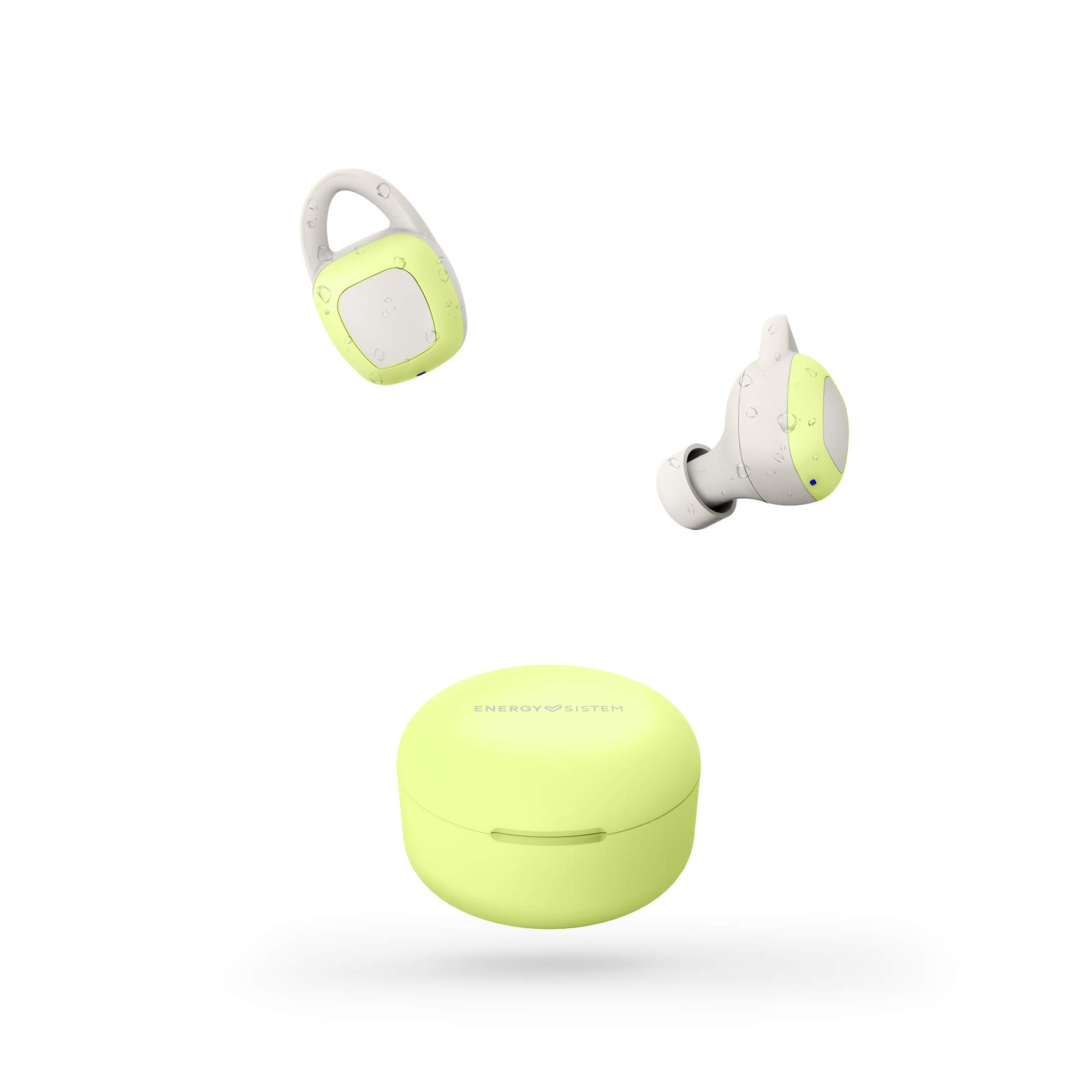 Energy Sistem Wireless Headphones Sport 6 True Wireless Lima (True Wireless Stereo, IPX 7, Secure Fit+, Bluetooth), Light Lime, 25 x 25 mm