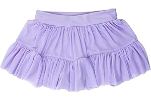 RuffleButts Girls Athletic Active Tulle Skort