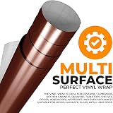 vgoltd Gloss Self-Adhesive Vinyl Wrap Dark Brown 90x100 cm view 4
